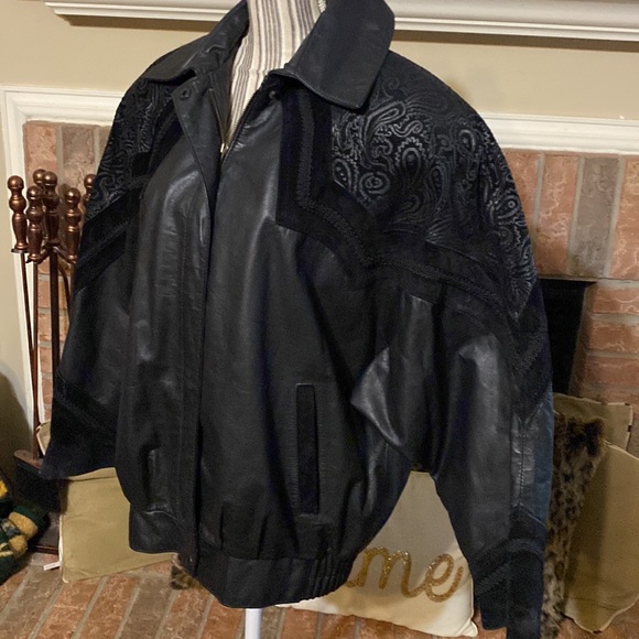 💥 COMINT | Vintage 80s Genuine Leather Jacket | Size: M - Picture 6 of 16